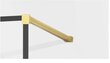 Dušisein Mexen Kioto, black mat frame/gold 50,60,70,80,90,100,110,120,130,140x200 cm hind ja info | Dušiseinad ja dušiuksed | hansapost.ee