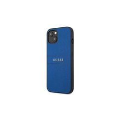 Guess case for iPhone 13 Mini 5,4'' GUHCP13SPSASBBL blue Saffiano Strap hind ja info | Telefonide kaitsekaaned ja -ümbrised | hansapost.ee