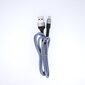 Maxlife MXUC-01 cable USB - microUSB 1,0 m 2A grey nylon hind ja info | Mobiiltelefonide kaablid | hansapost.ee