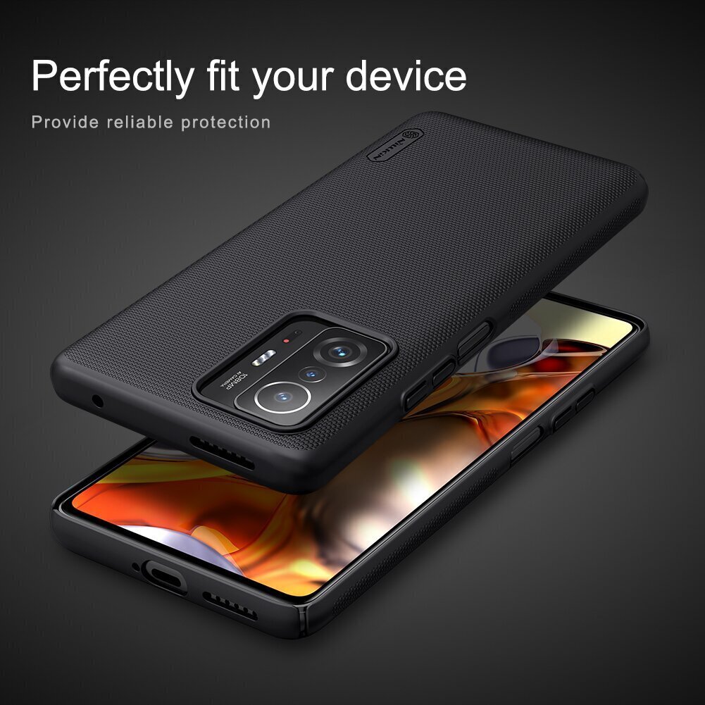 Nillkin Super Frosted Back Cover for Xiaomi 11T/11T Pro Black hind ja info | Telefonide kaitsekaaned ja -ümbrised | hansapost.ee