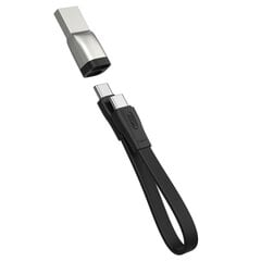 XO cable NB-Q170A PD USB-C - USB-C 0,2 m black 60W цена и информация | Кабели для телефонов | hansapost.ee