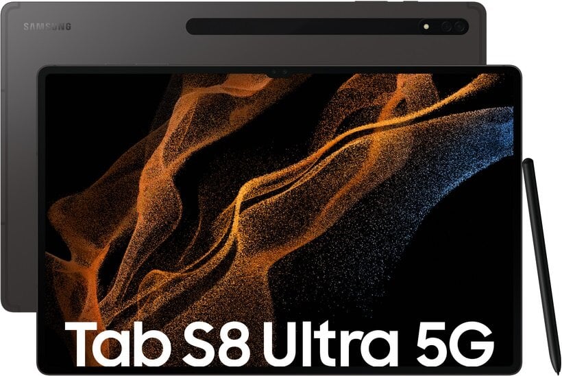 Samsung Galaxy Tab S8 Ultra 5G 12/256GB SM-X906BZAEEUE цена и информация | Tahvelarvutid | hansapost.ee