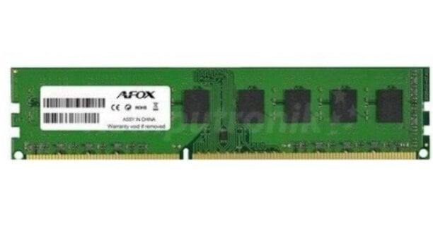 AFOX DDR3 4G 1600 UDIMM memory module 4 GB 1 x 4 GB 1600 MHz цена и информация | Operatiivmälu | hansapost.ee