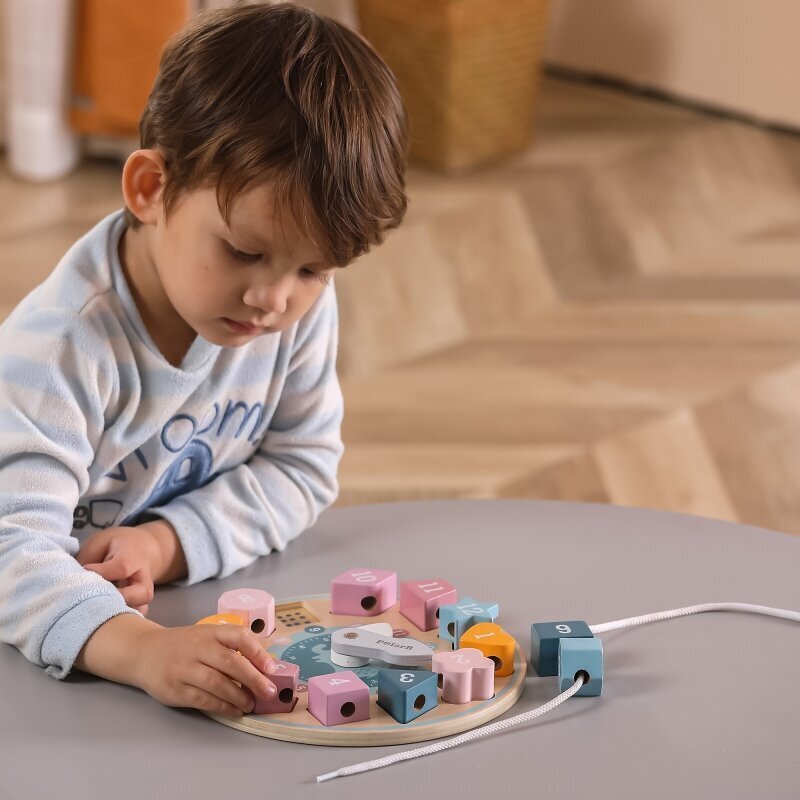 Puidust õppekell - sorteerija PolarB цена и информация | Arendavad laste mänguasjad | hansapost.ee