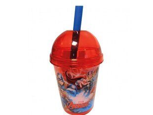 Kõrrega pudel lastele Disney Avengers Smoothie, 415 ml hind ja info | Disney Nõud ja söögiriistad | hansapost.ee