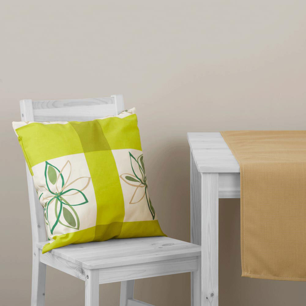 Dekoratiivpadi Patio Green Flower Bianca L089-05HB, 45 x 45 cm цена и информация | Padjakatted ja dekoratiivpadjad | hansapost.ee