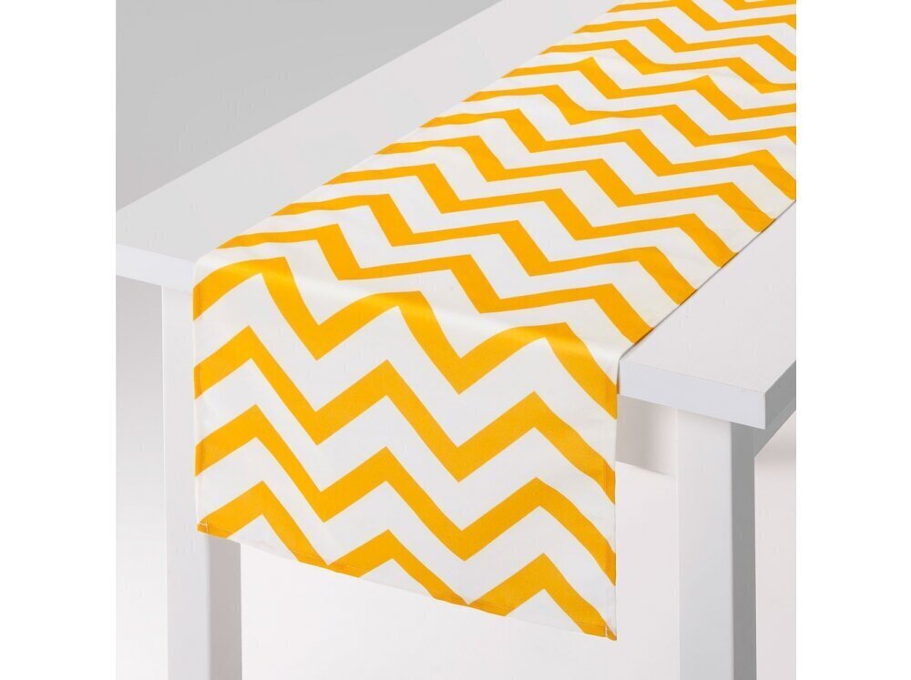 Laudlina Ambition Yellow Stripes, 40x150 cm hind ja info | Lauakatted, laudlinad ja servjetid | hansapost.ee