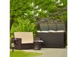 Patio padjakast Wenge,160 x 70 x 95 cm hind ja info | Hoiukastid ja korvid | hansapost.ee