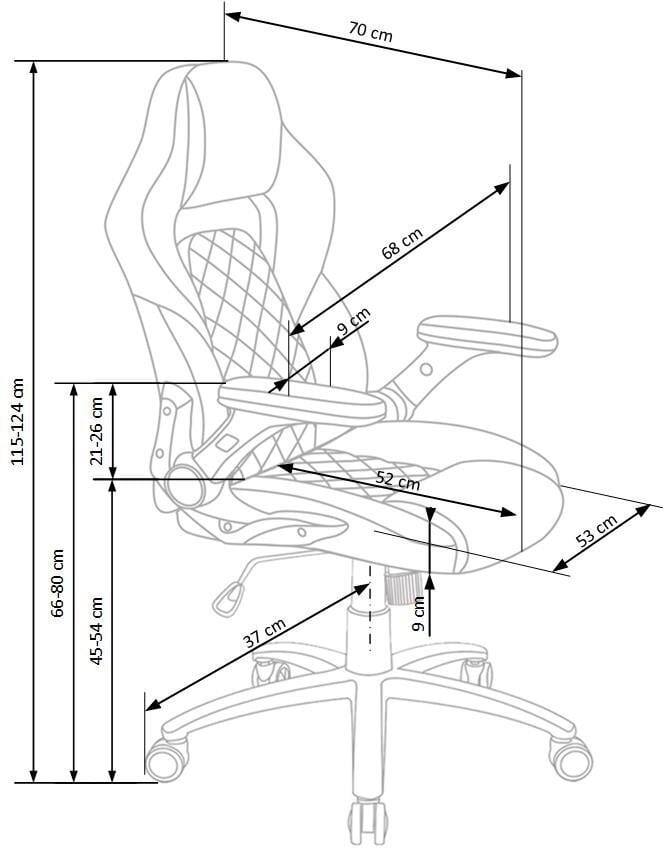 Kontoritool Sonic, must/hall hind ja info | Kontoritoolid | hansapost.ee