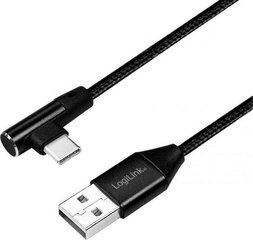 Kaabel LogiLink USB-A - USB-C, 0.3m CU0137 hind ja info | Logilink Mobiiltelefonid ja lisatarvikud | hansapost.ee