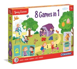 Mängude komplekt Clementoni Young Learner 8 Games in 1, 95030099, RU,LT,EE hind ja info | Lauamängud ja mõistatused perele | hansapost.ee