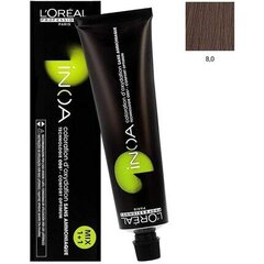 Juuksevärv L'Oreal Professionnel Inoa 60 ml, 8.0 Deep Light Blonde цена и информация | Краска для волос | hansapost.ee