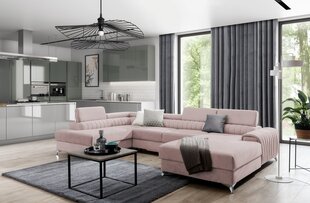 Мягкий уголок NORE Lacante Gojo 101, розовый цена и информация | Угловые диваны | hansapost.ee