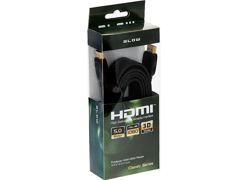 Blow 92-608, HDMI, 5 m цена и информация | Juhtmed ja kaablid | hansapost.ee