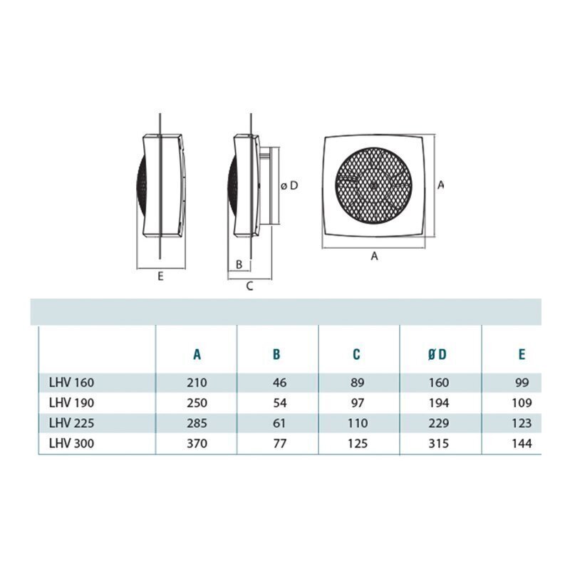 Ventilaator Cata LHV-160 цена и информация | Vannitoa ventilaatorid | hansapost.ee