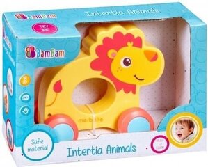 Лев на колесиках INTERTIA ANIMALS - LION цена и информация | Игрушки для малышей | hansapost.ee