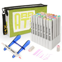 Двусторонние маркеры ARRTX Oros, 40 цветов, пастельные оттенки цена и информация | Принадлежности для рисования, лепки | hansapost.ee