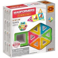 Magnetkonstruktor Magformers Xl Neon, 14-osaline hind ja info | Klotsid ja konstruktorid | hansapost.ee