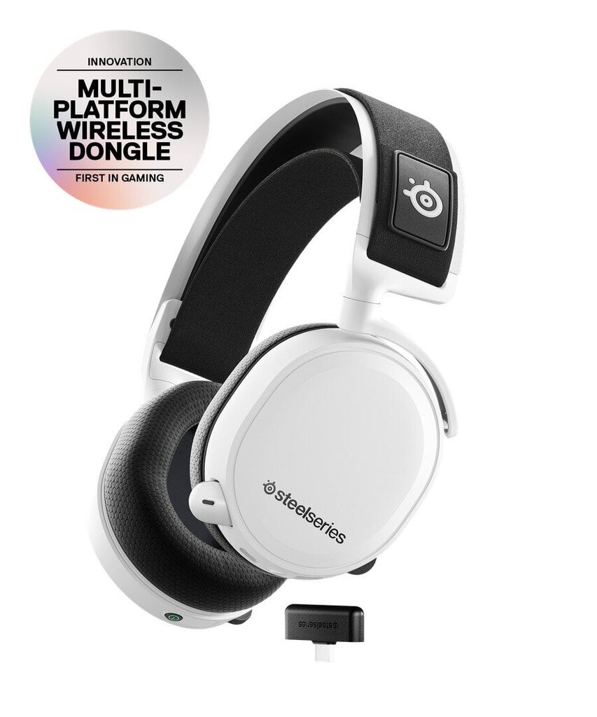 SteelSeries Arctis 7+ White цена и информация | Kõrvaklapid | hansapost.ee