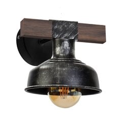 Milagro настенный светильник Faro Black/Wood цена и информация | Настенный светильник Конусы | hansapost.ee