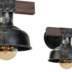 Milagro настенный светильник Faro Black/Wood цена и информация | Настенные светильники | hansapost.ee