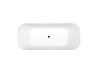 Vann Besco Assos S-Line Black&White 160, Klik-klak Chrome цена и информация | Ванночки | hansapost.ee