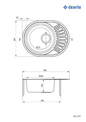 Köögivalamu Deante Twist ZEU_011C, Satin цена и информация | Раковины на кухню | hansapost.ee