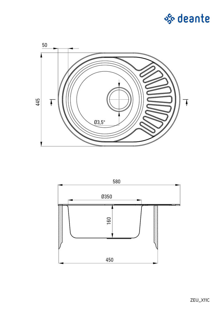 Köögivalamu Deante Twist ZEU_011C, Satin цена и информация | Köögivalamud | hansapost.ee