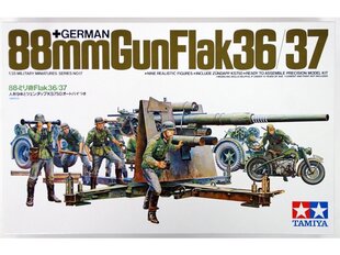 Конструктор Tamiya - German 88 мм Gun FlaK 36/37, 1/35, 35017 цена и информация | Tamiya Детям от 3 лет | hansapost.ee