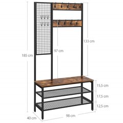 Riidenagi Songmics 97 cm, pruun hind ja info | Songmics Sülearvutid ja tarvikud | hansapost.ee