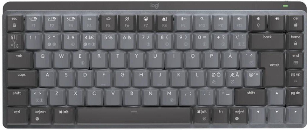 Juhtmevaba mehaaniline klaviatuur Logitech MX Mechanical Mini, Tactile, US - 920-010780 цена и информация | Klaviatuurid | hansapost.ee