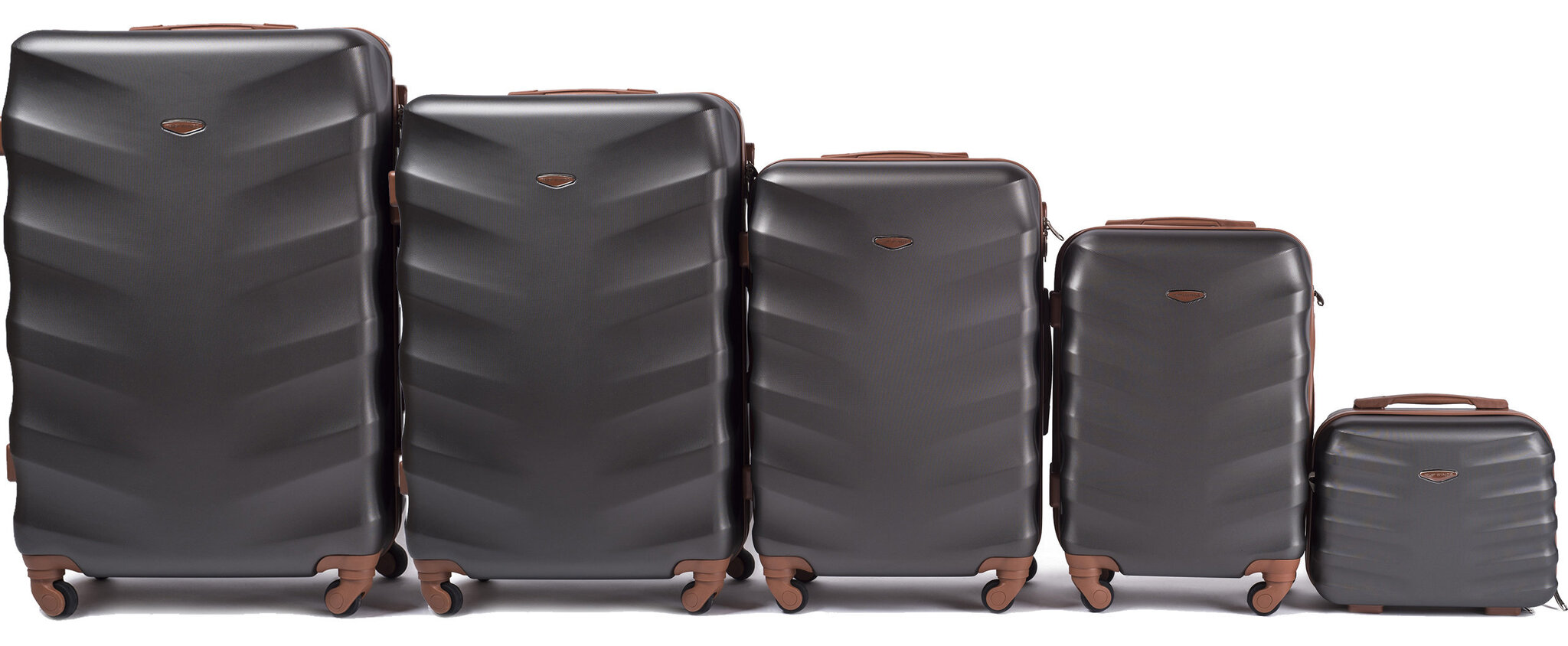 5-osaline kohvrite komplekt Wings 402-5, tumehall цена и информация | Kohvrid, reisikotid | hansapost.ee