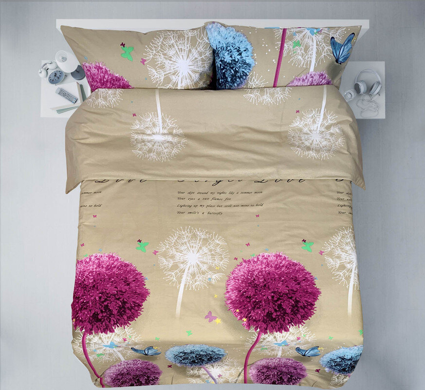 Puuvillane voodipesukomplekt 150x215cm cm, 2-osaline цена и информация | Voodipesukomplektid | hansapost.ee