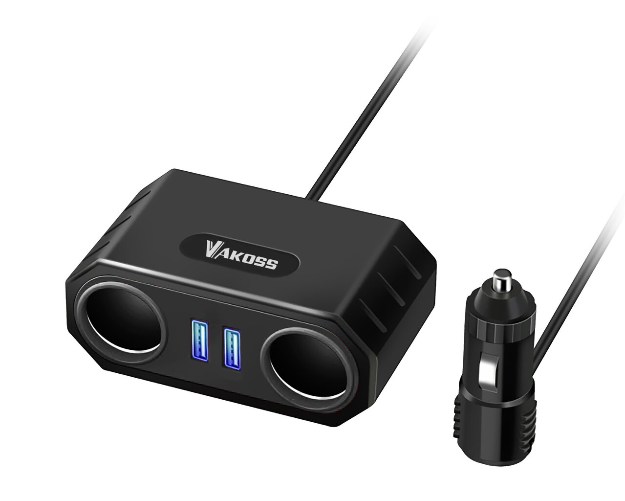 Vakoss TP-3264K Adapter 2x USB-A 2.1 A (TP-3264K) цена и информация | Auto elektritarvikud | hansapost.ee