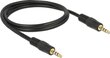 Delock 83435, Aux Aux 3.5 mm, 1 m hind ja info | Juhtmed ja kaablid | hansapost.ee