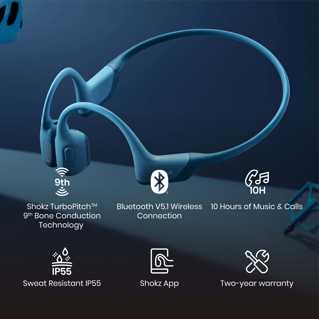 Shokz Open Run Pro Blue S810BL цена и информация | Kõrvaklapid | hansapost.ee