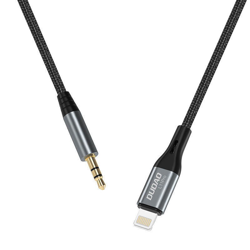 Dudao audio cable, Lightning - mini jack 3.5mm, 1 m цена и информация | Mobiiltelefonide kaablid | hansapost.ee