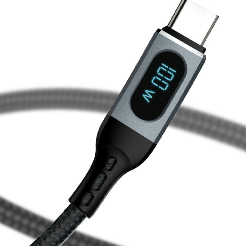 Dudao cable, USB Type C - USB Type C fast charging PD 100W, 1 m hind ja info | Mobiiltelefonide kaablid | hansapost.ee