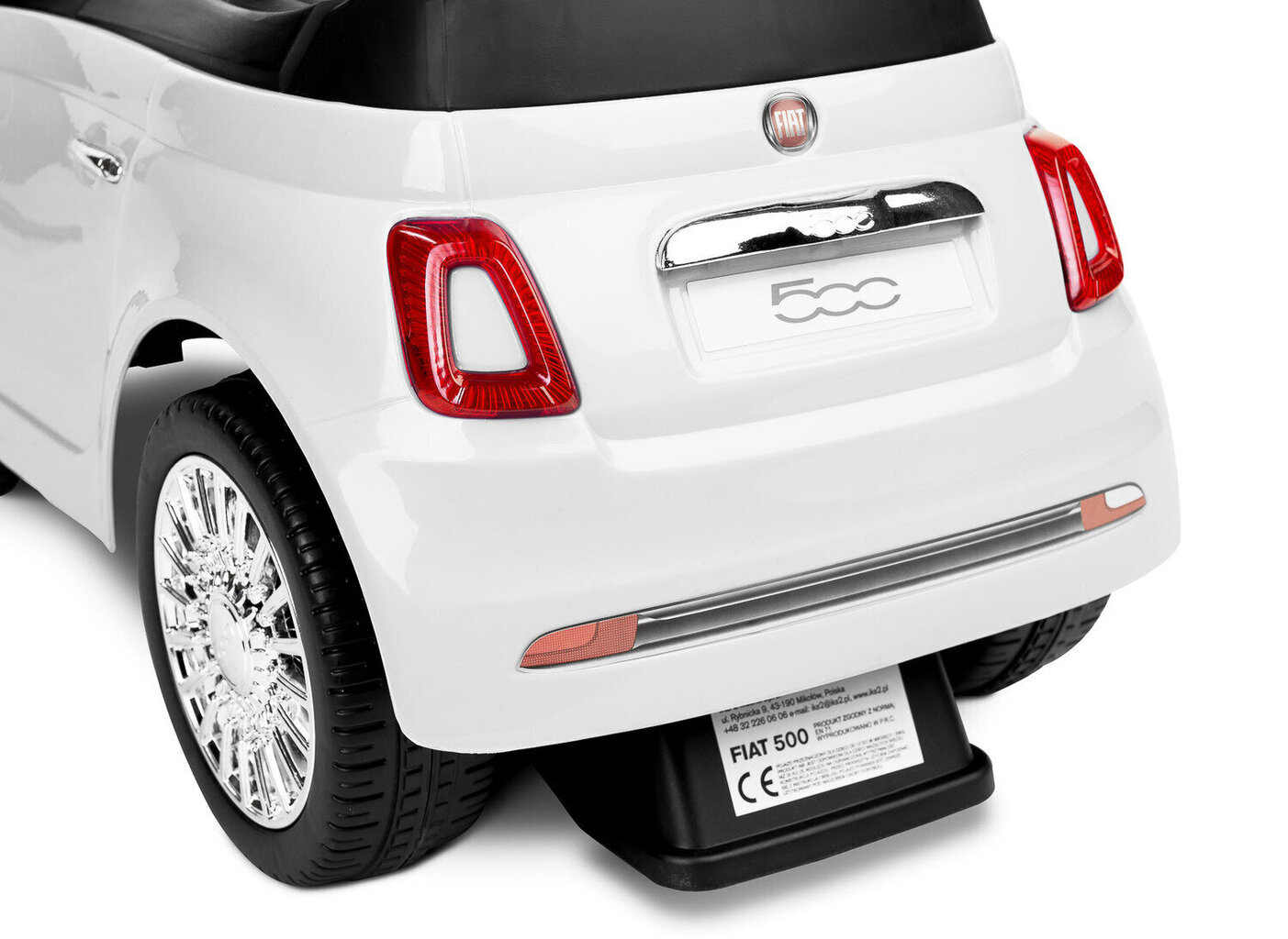 Pealeistutav auto Fiat 500, valge hind ja info | Beebide mänguasjad | hansapost.ee