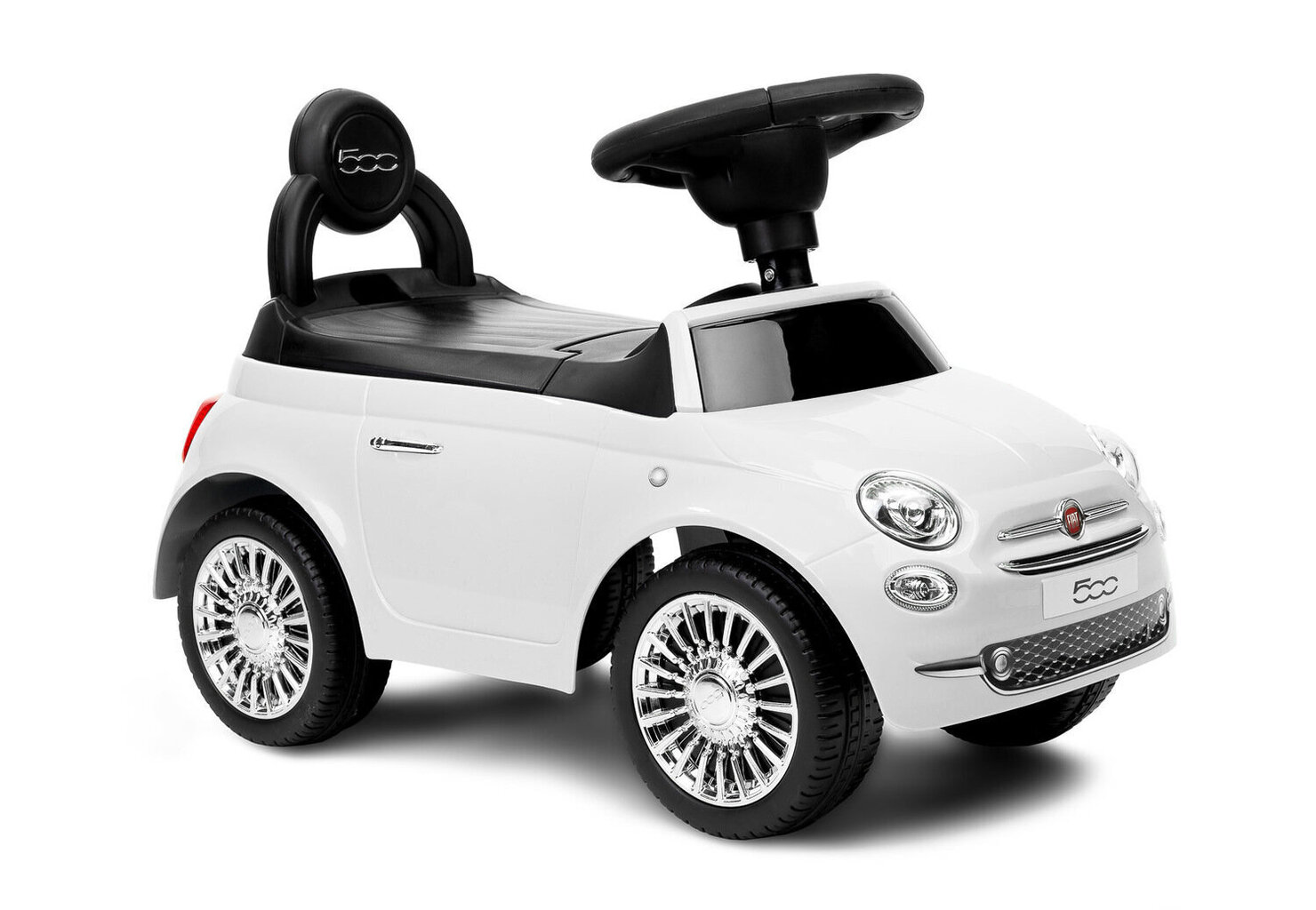 Pealeistutav auto Fiat 500, valge цена и информация | Beebide mänguasjad | hansapost.ee