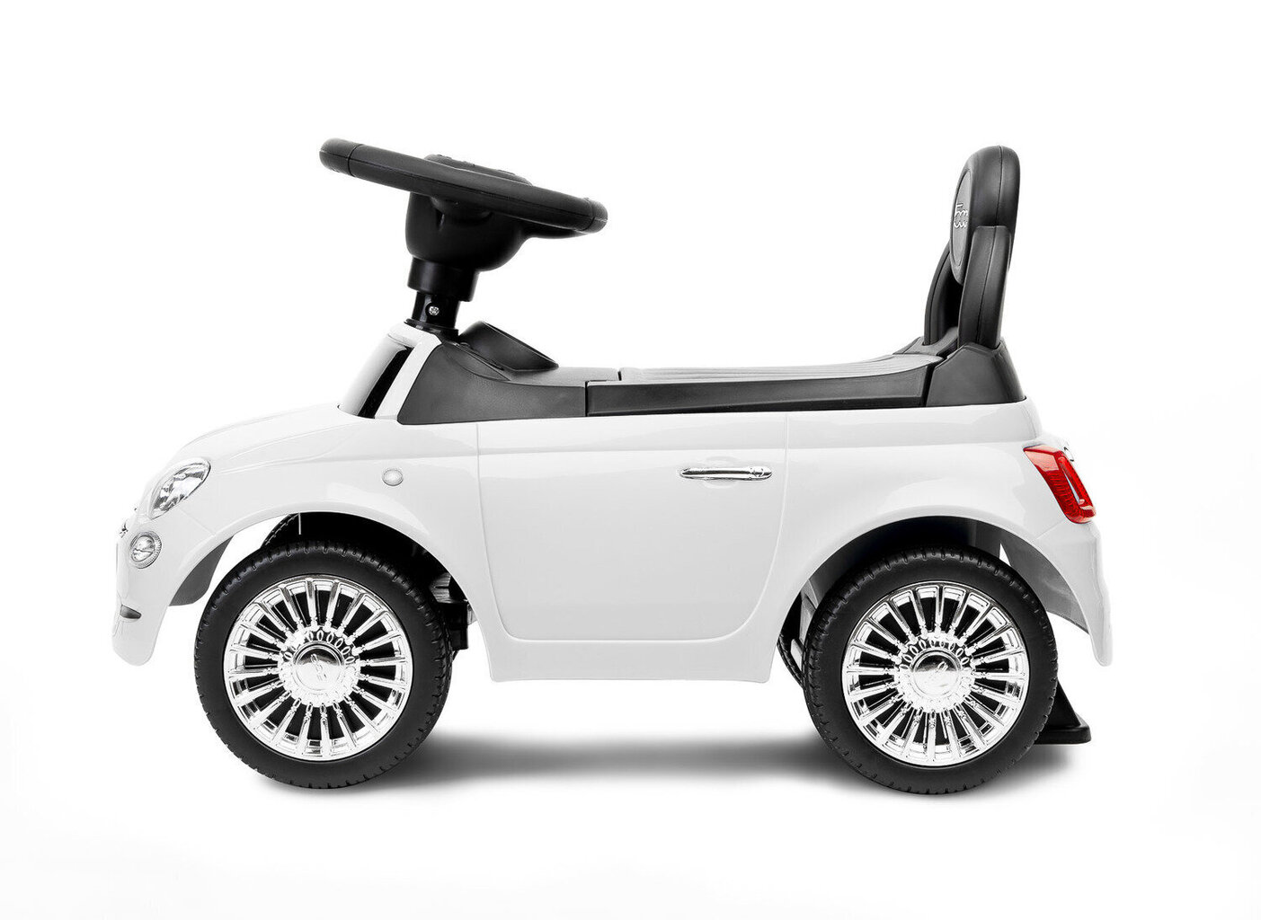 Pealeistutav auto Fiat 500, valge цена и информация | Beebide mänguasjad | hansapost.ee