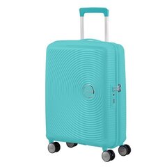 Чемодан для ручной клади American Tourister Soundbox Spinner Expandable, 55 см, голубой цена и информация | Чемоданы, дорожные сумки | hansapost.ee