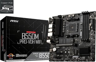 MSI B550M Pro-VDH Wifi цена и информация | Материнские платы | hansapost.ee