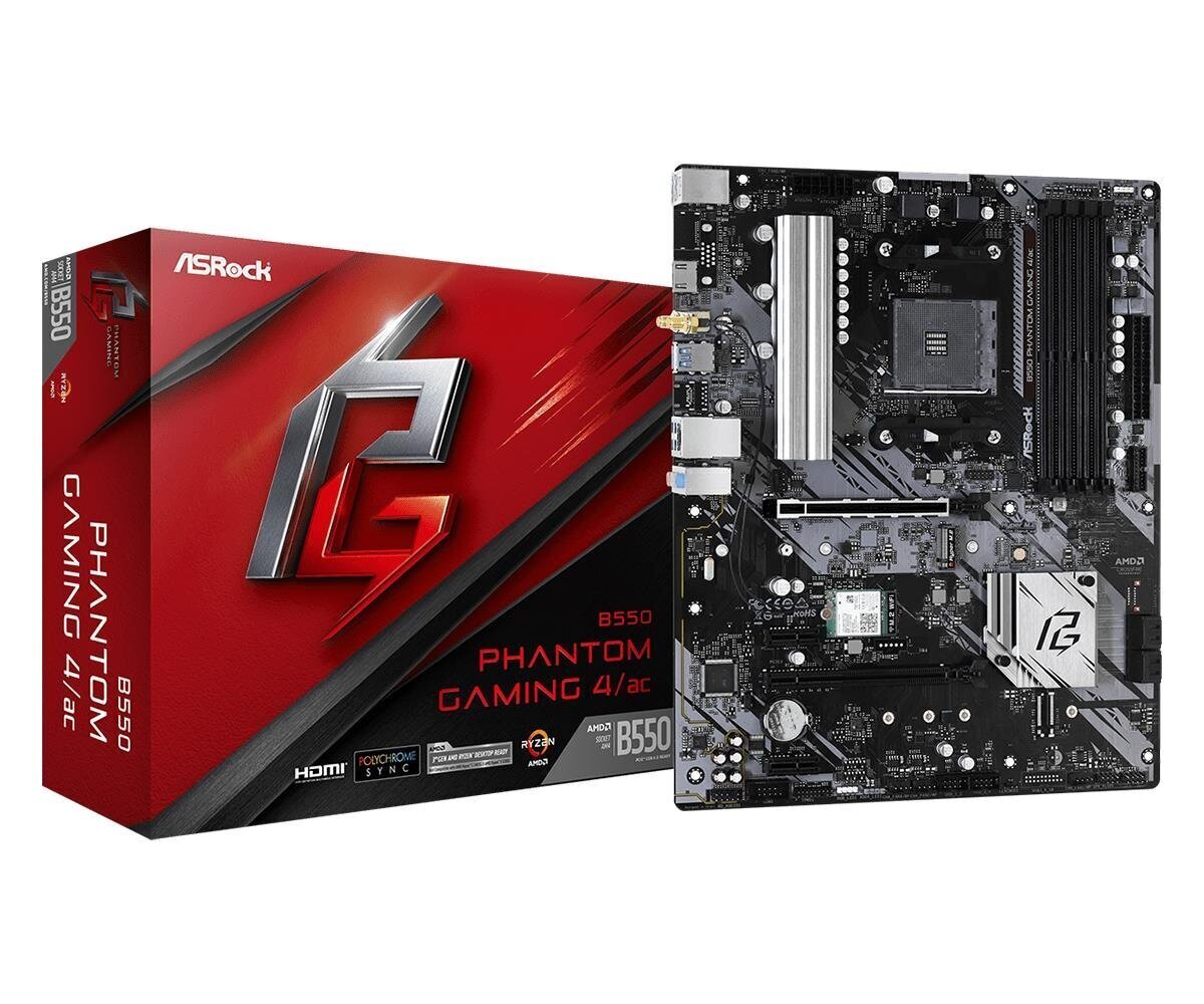 ASRock B550 PHANTOM GAMING 4/AC hind ja info | Emaplaadid | hansapost.ee