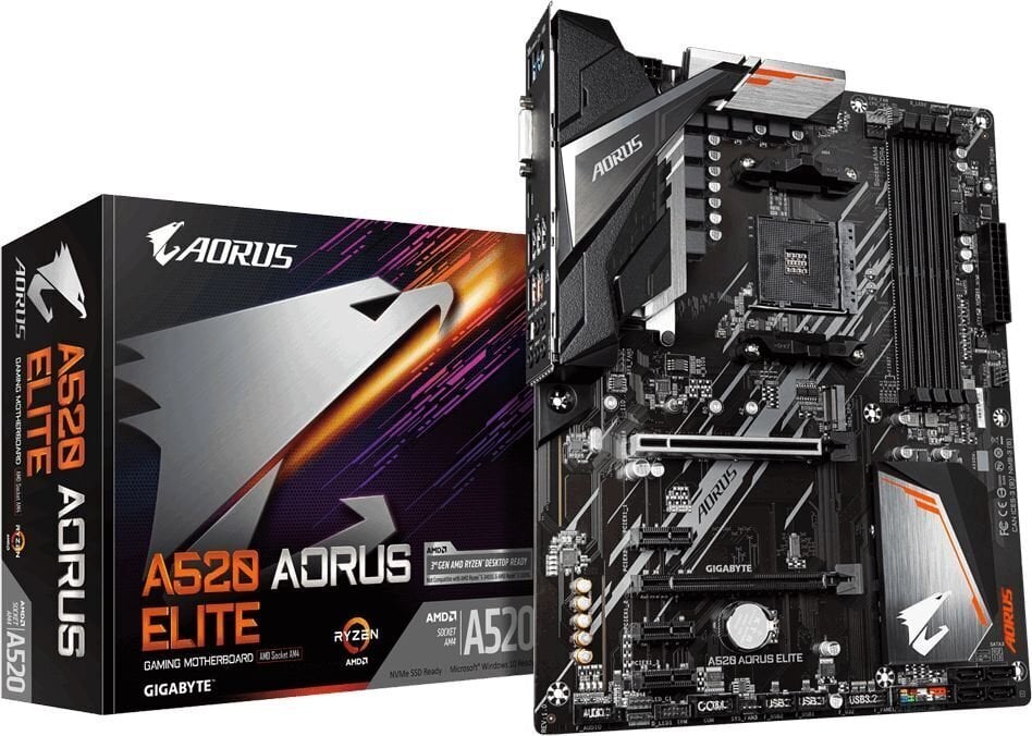 Gigabyte A520 AORUS ELITE hind ja info | Emaplaadid | hansapost.ee