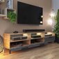 TV-laud Selsey Rikke 3D LED, pruun/hall hind ja info | Televiisori alused | hansapost.ee