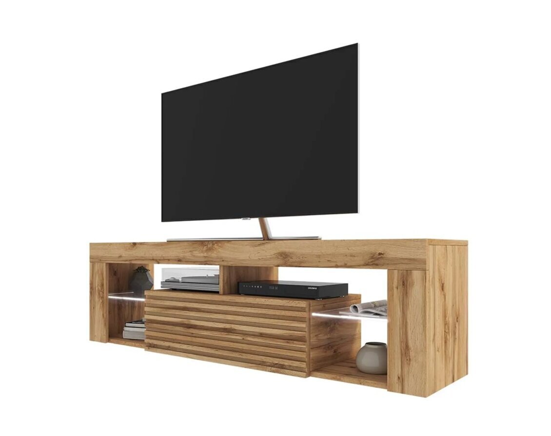 TV-laud Selsey Bianko 3D LED, pruun hind ja info | Televiisori alused | hansapost.ee