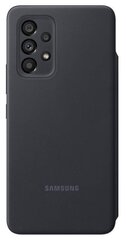 EF-EA536PBE Samsung S-View Case for Galaxy A53 5G Black hind ja info | Telefonide kaitsekaaned ja -ümbrised | hansapost.ee