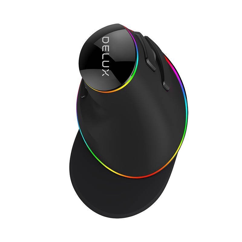 Wired Vertical Mouse Delux M618Plus 4000DPI RGB hind ja info | Arvutihiired | hansapost.ee