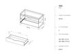 Esikupink BSL Concept Iwa, 84,5x41,5x45 cm, must цена и информация | Jalatsikapid, jalatsiriiulid | hansapost.ee